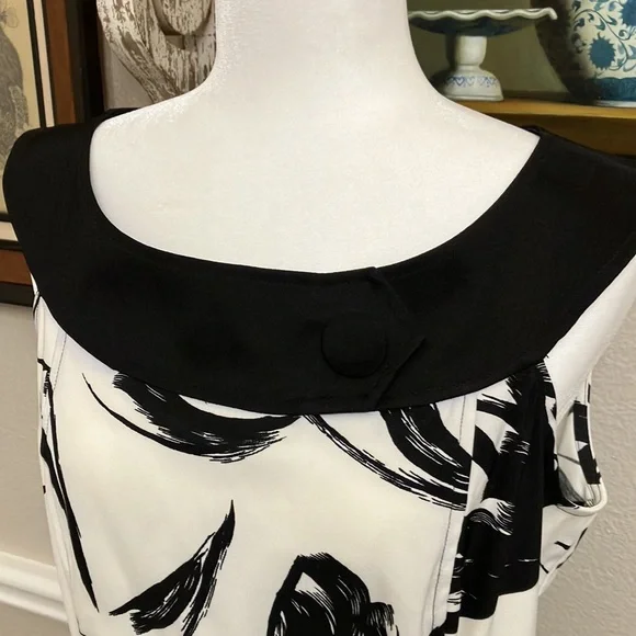 4/$20 AB studios, black and white dress - Picture 3 of 9